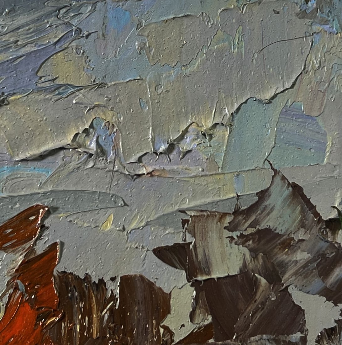 Oil painting Road to the autumn forest Boris Serdyuk - 4