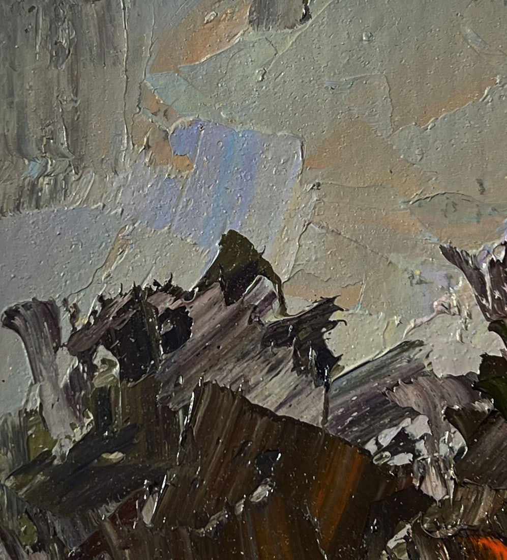Oil painting Road to the autumn forest Boris Serdyuk - 6