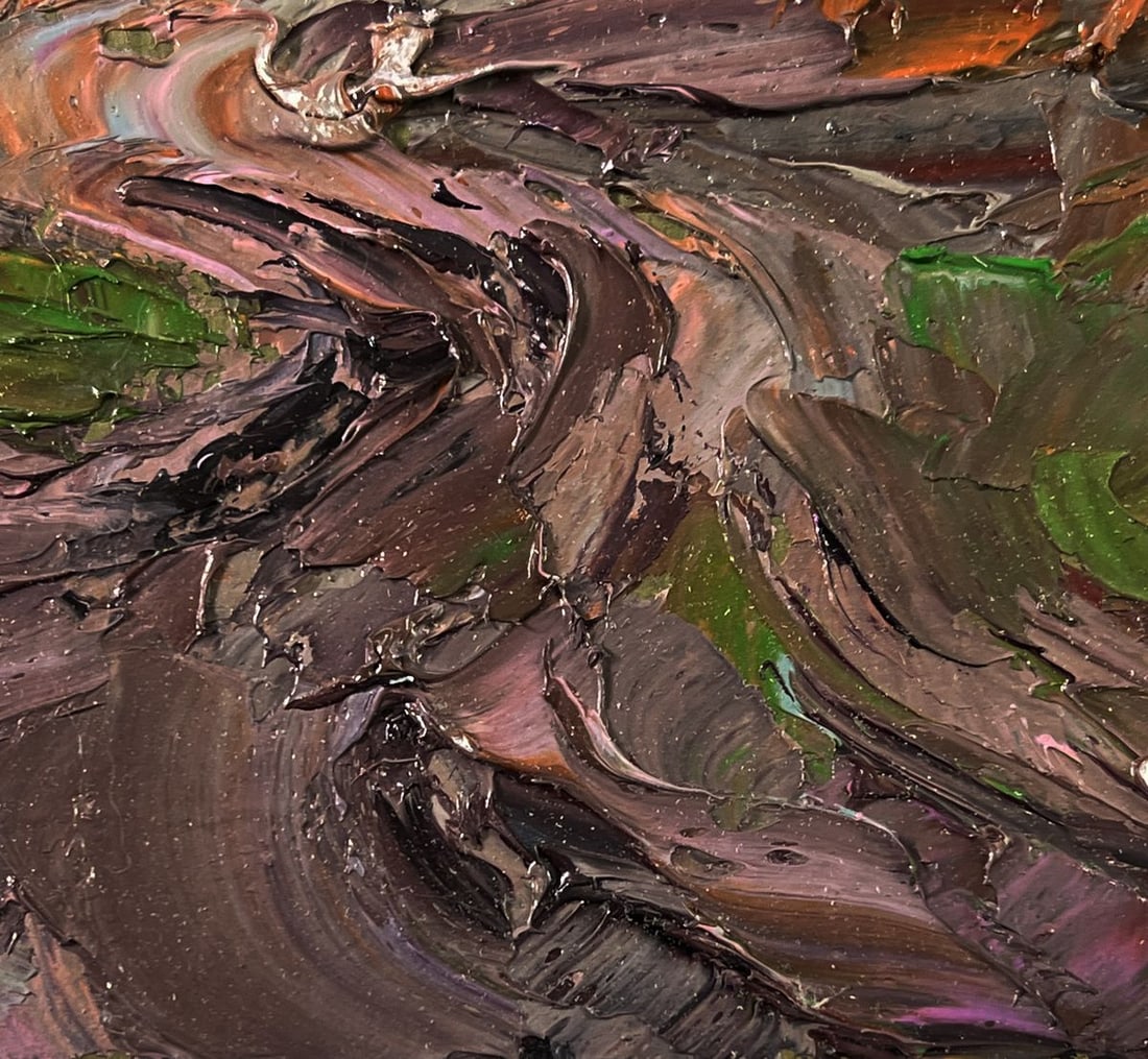 Oil painting Road to the autumn forest Boris Serdyuk - 8