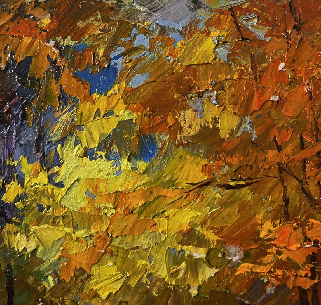Oil painting Golden autumn forest Boris Serdyuk - 5