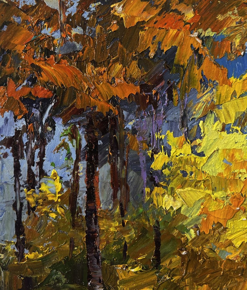Oil painting Golden autumn forest Boris Serdyuk - 6