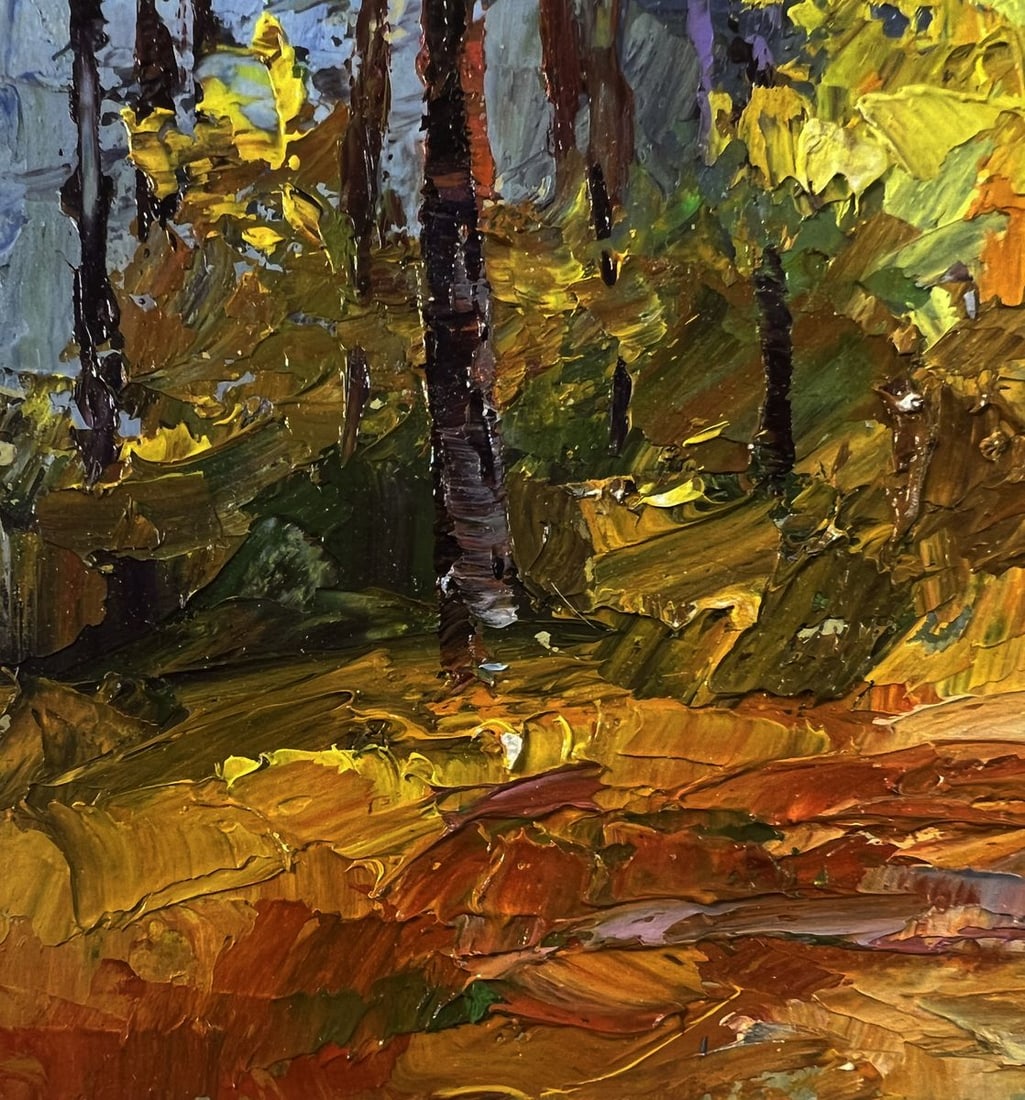 Oil painting Golden autumn forest Boris Serdyuk - 7