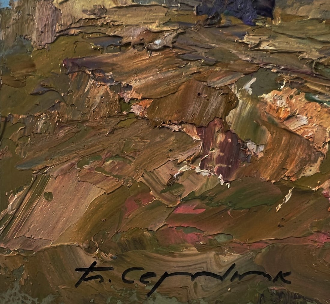 Oil painting Across the autumn field Boris Serdyuk - 7