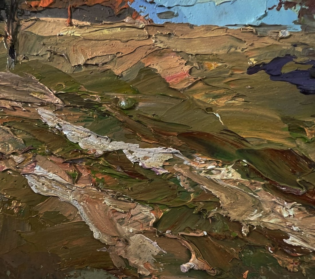 Oil painting Across the autumn field Boris Serdyuk - 8