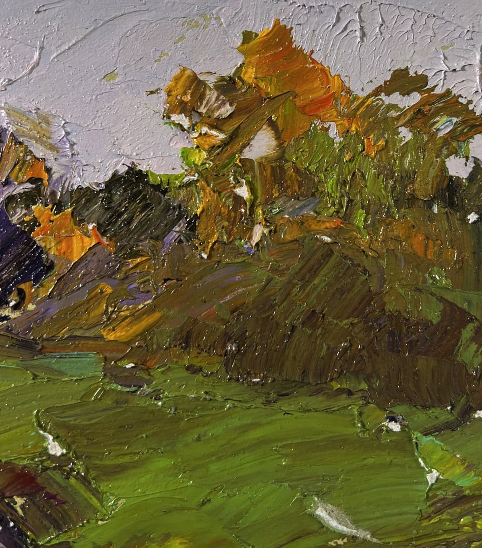Oil painting Rainy day road Boris Serdyuk - 4