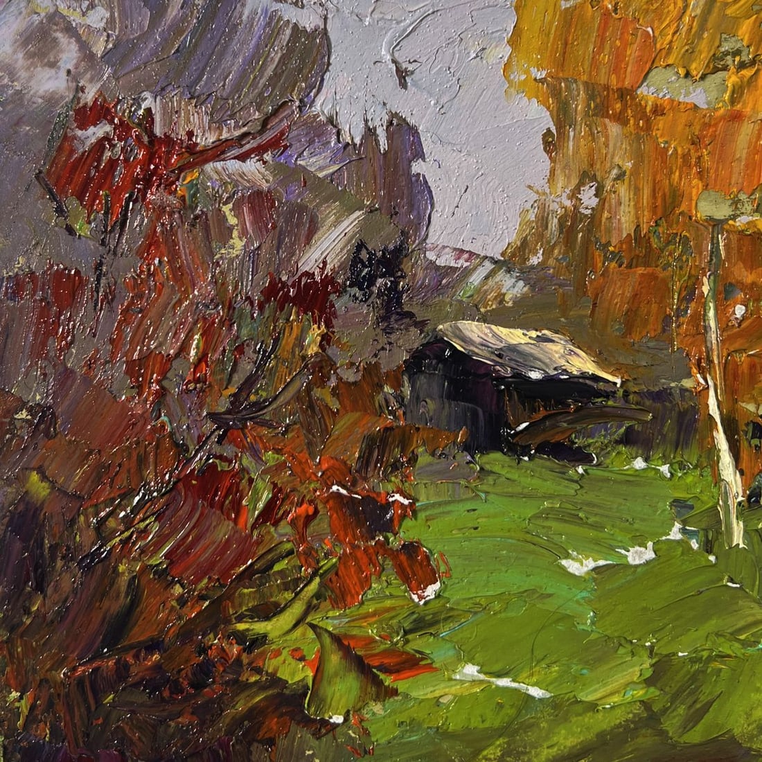 Oil painting Rainy day road Boris Serdyuk - 6
