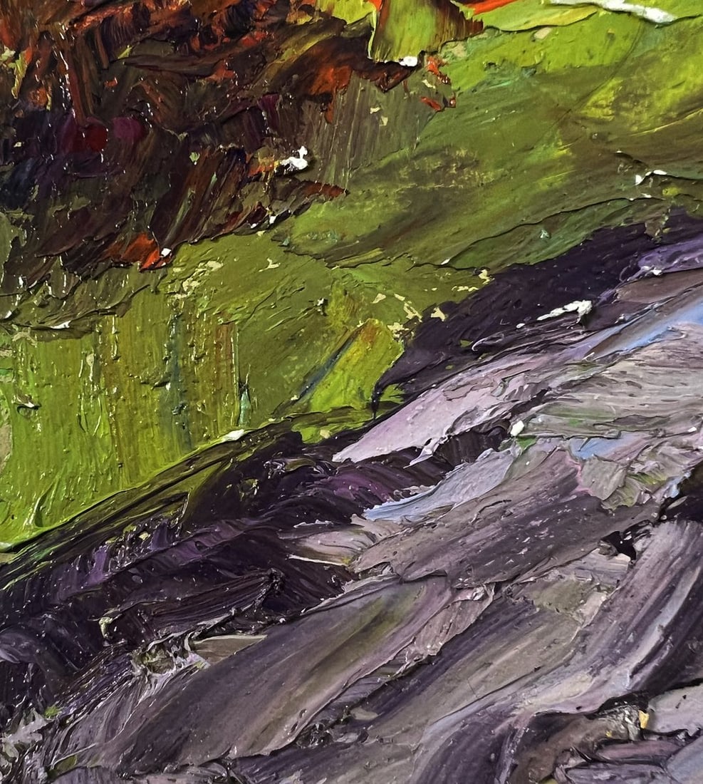 Oil painting Rainy day road Boris Serdyuk - 7