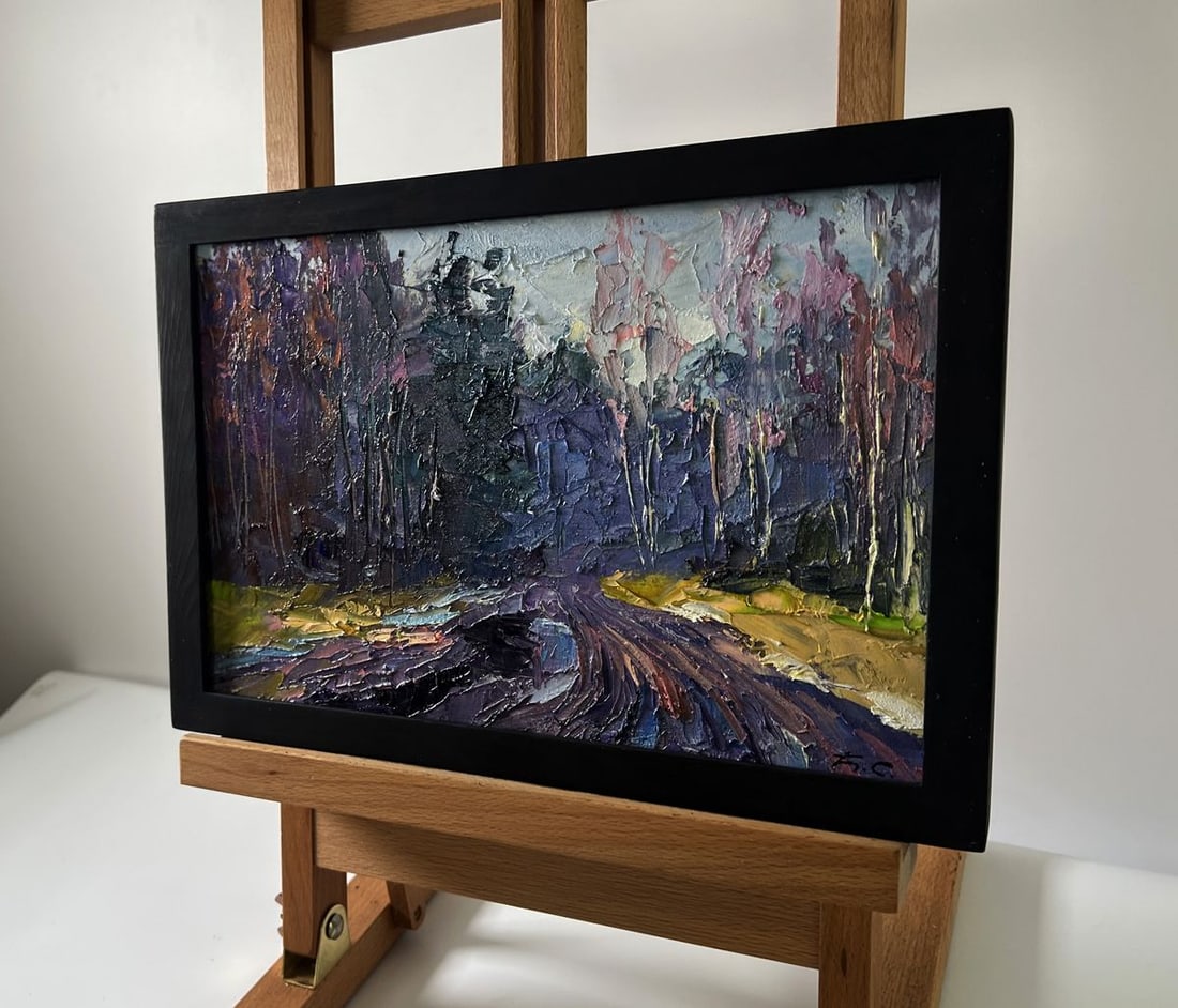 Oil painting The road to the forest Boris Serdyuk - 2