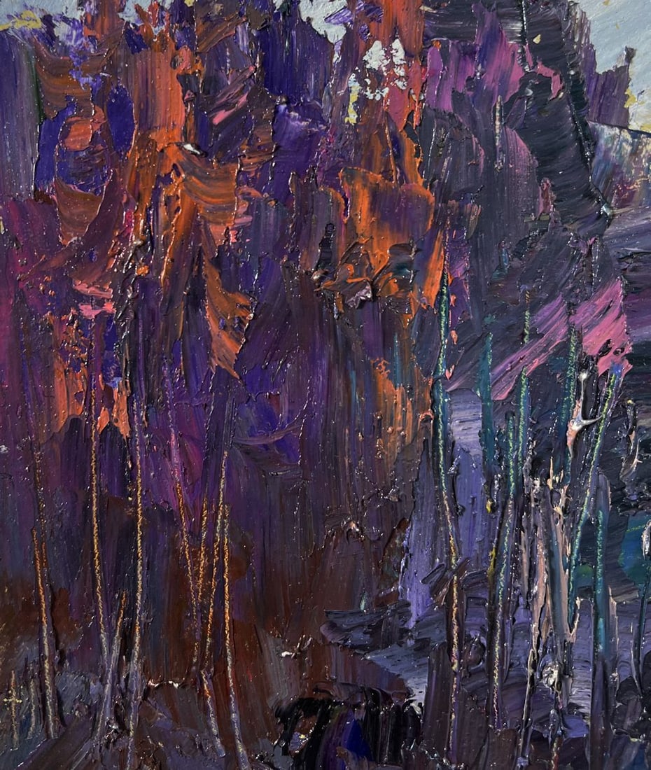 Oil painting The road to the forest Boris Serdyuk - 6