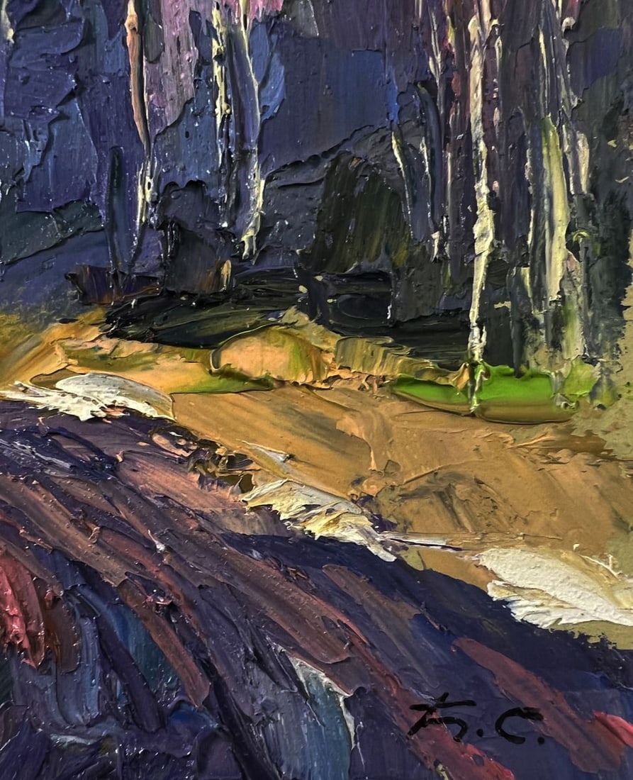 Oil painting The road to the forest Boris Serdyuk - 8
