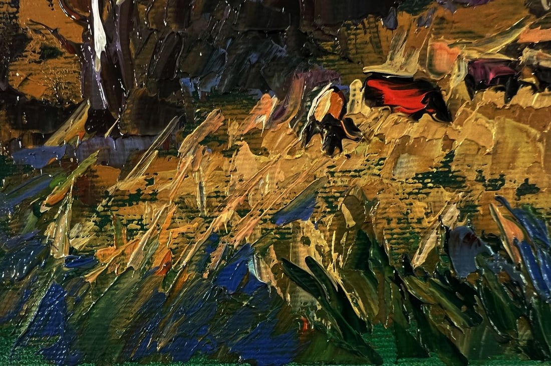 Oil painting Near the autumn forest Oleksiy Ivanyuk - 6