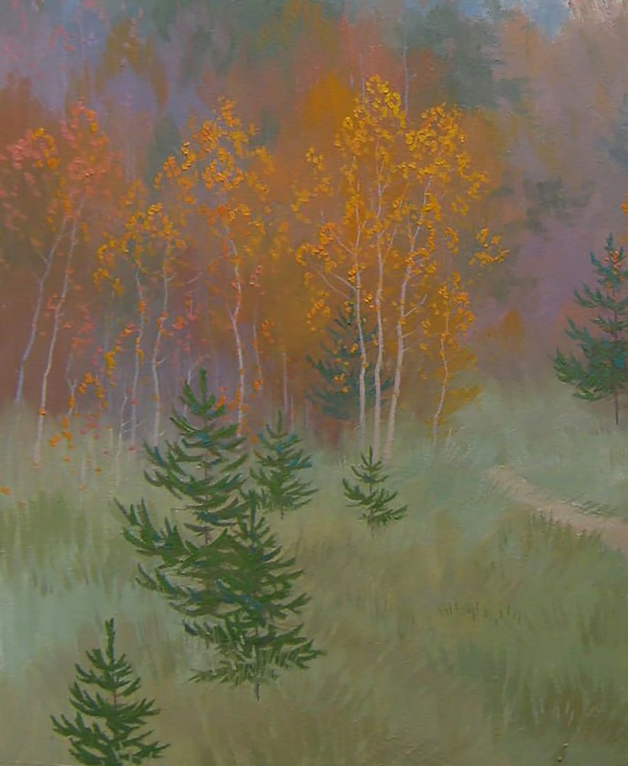 Oil painting Autumn melancholy of nature Valery Savenets - 3