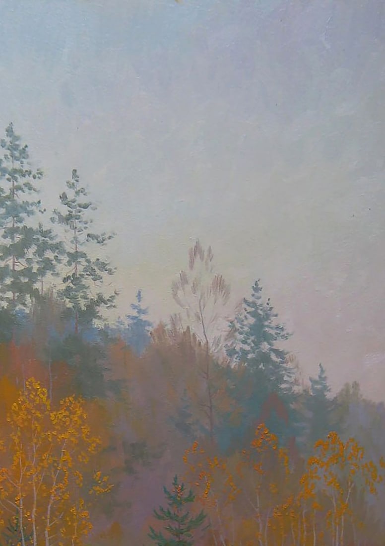 Oil painting Autumn melancholy of nature Valery Savenets - 5