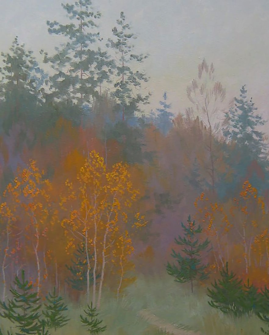 Oil painting Autumn melancholy of nature Valery Savenets - 6