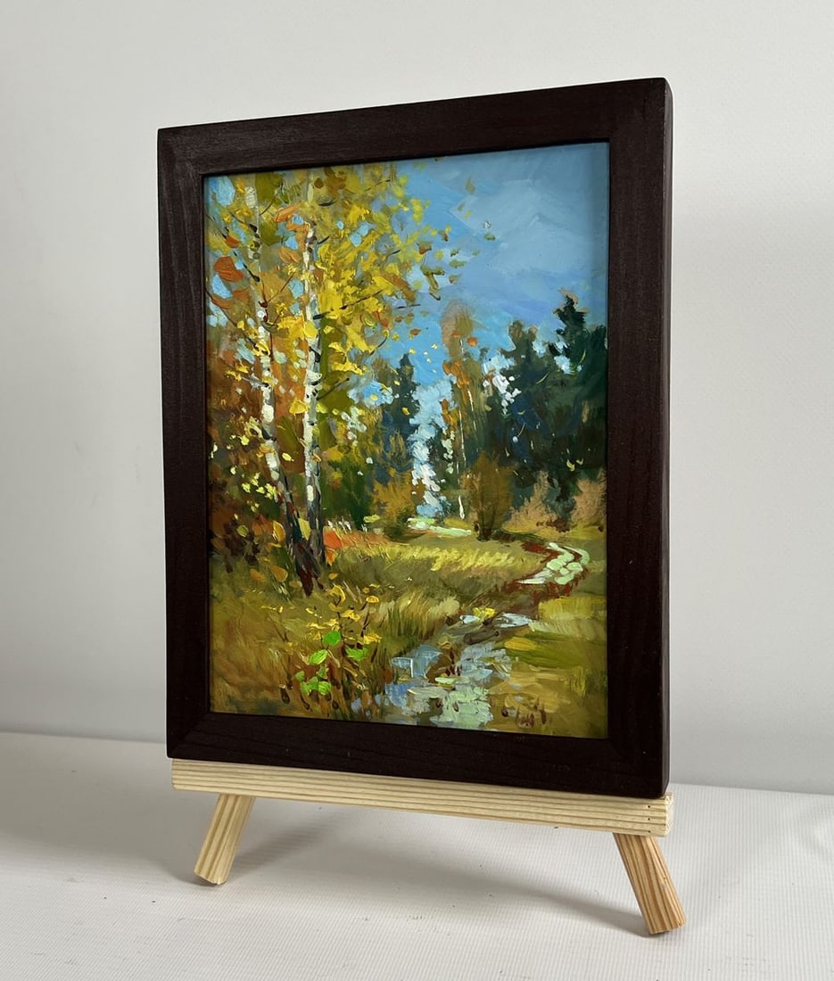 Oil painting Breath of the autumn forest Yuriy Suprunchuk - 2