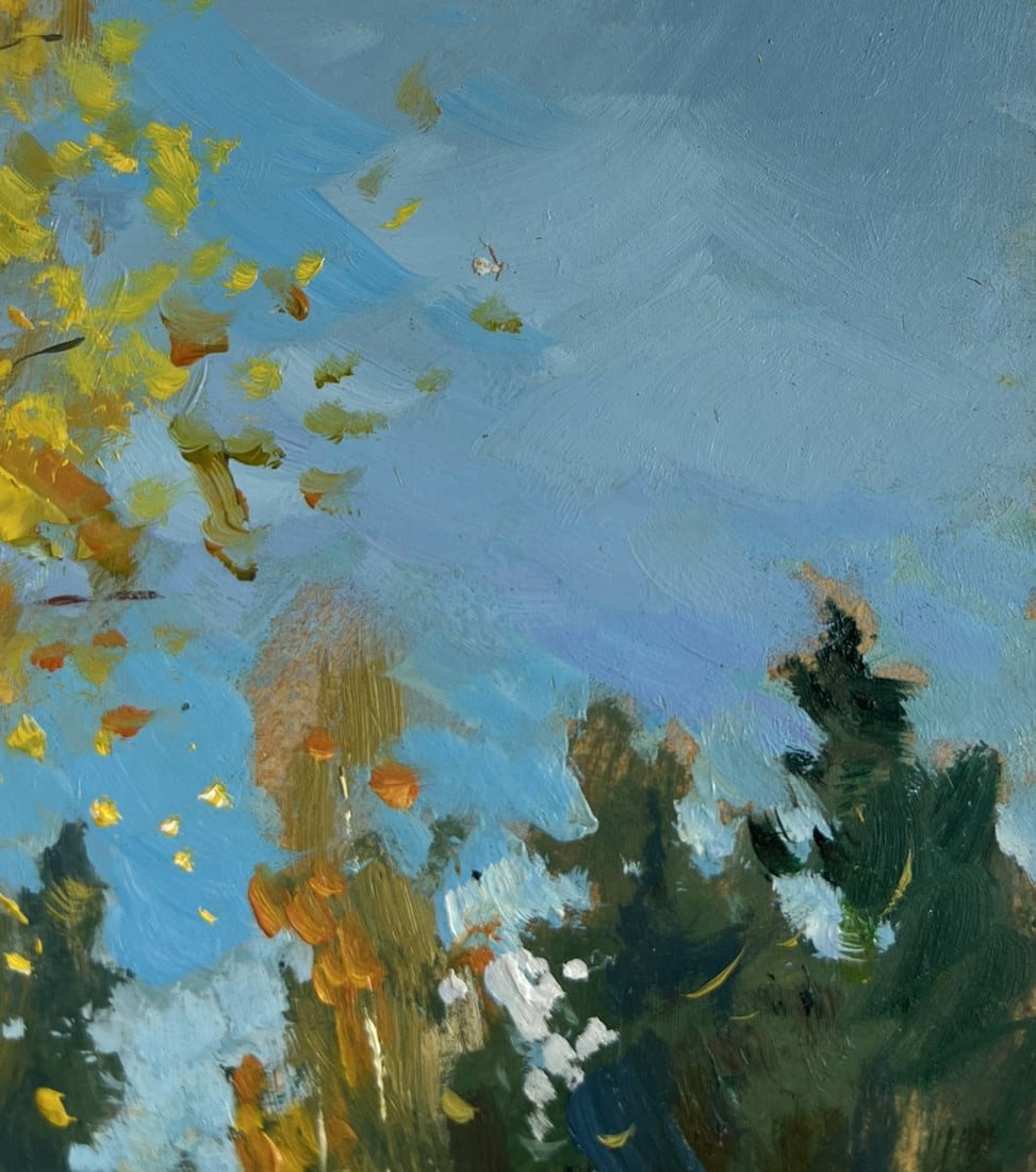 Oil painting Breath of the autumn forest Yuriy Suprunchuk - 4