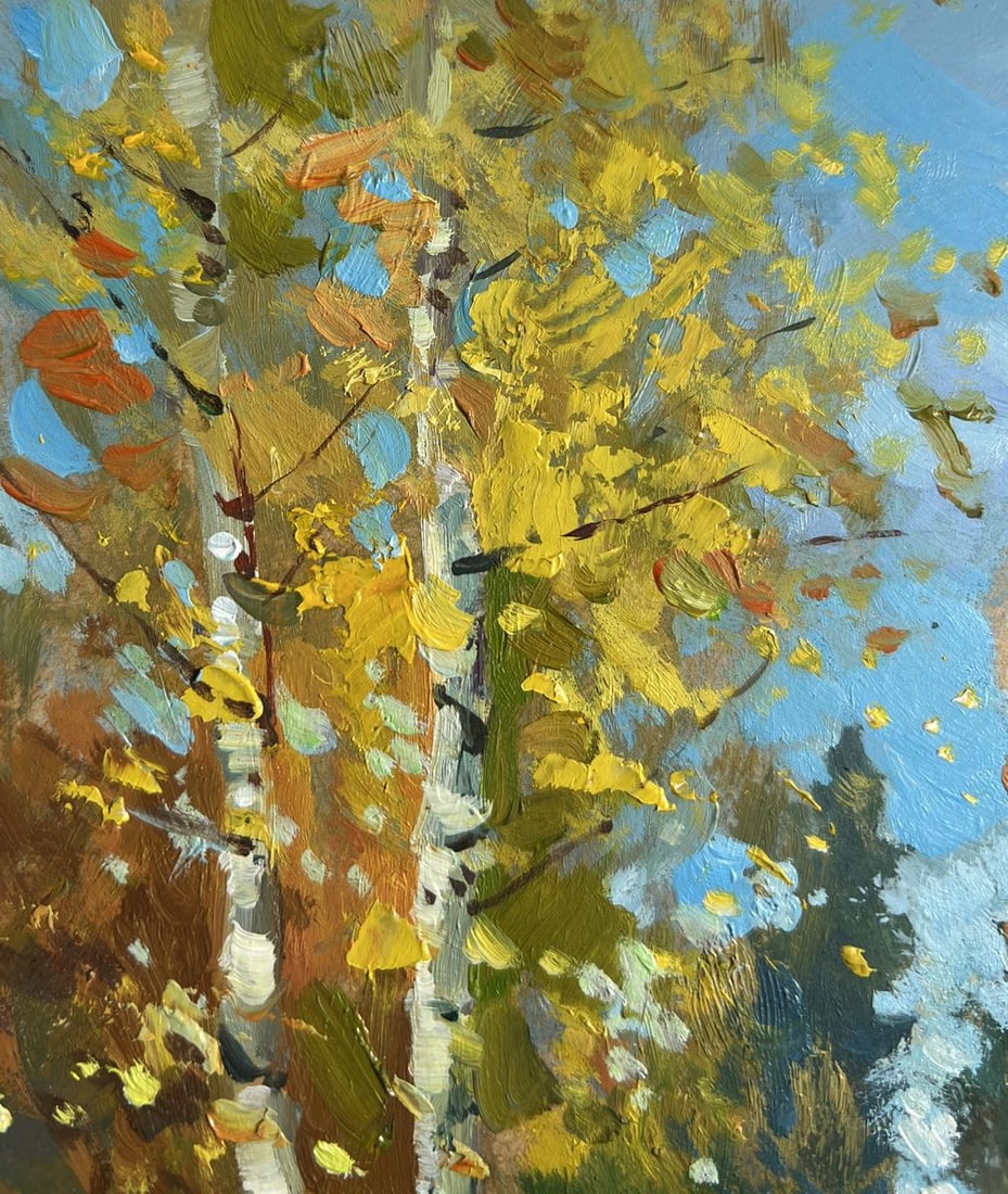 Oil painting Breath of the autumn forest Yuriy Suprunchuk - 5