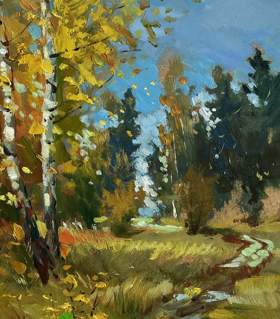 Oil painting Breath of the autumn forest Yuriy Suprunchuk - 7