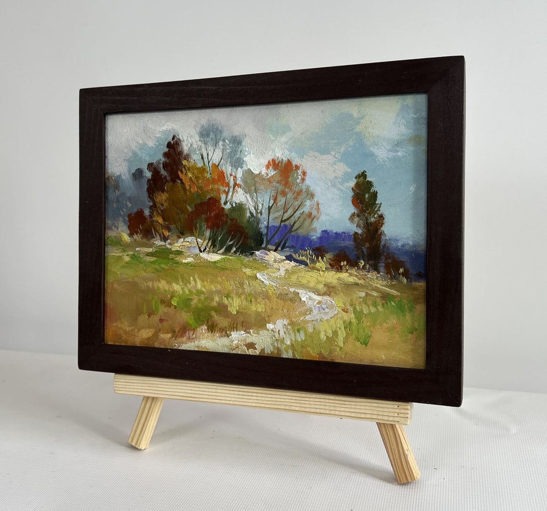 Oil painting Twilight of the autumn forest Yuriy Suprunchuk - 2