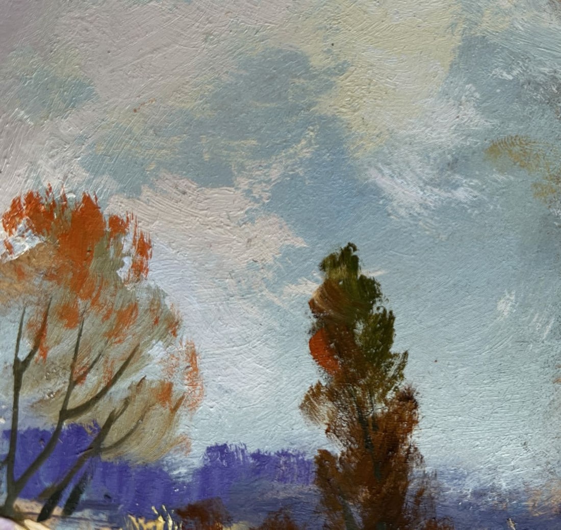 Oil painting Twilight of the autumn forest Yuriy Suprunchuk - 5