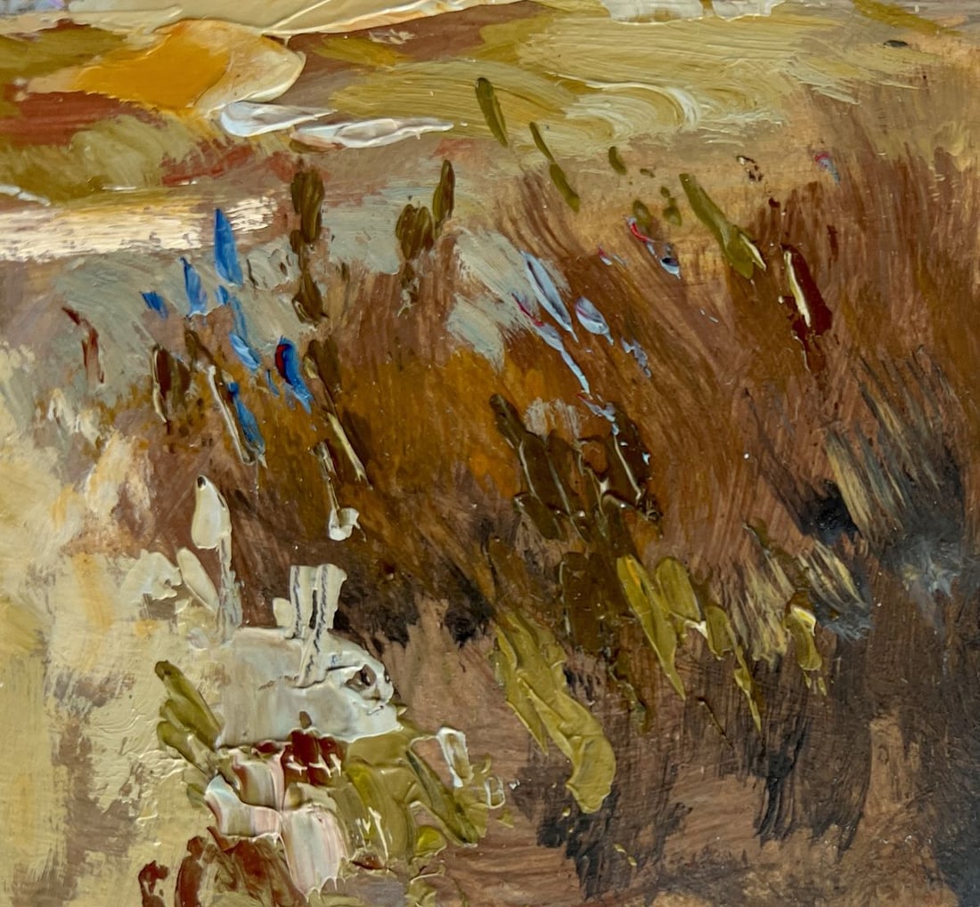 Oil painting House in the autumn forest Yuriy Suprunchuk - 4