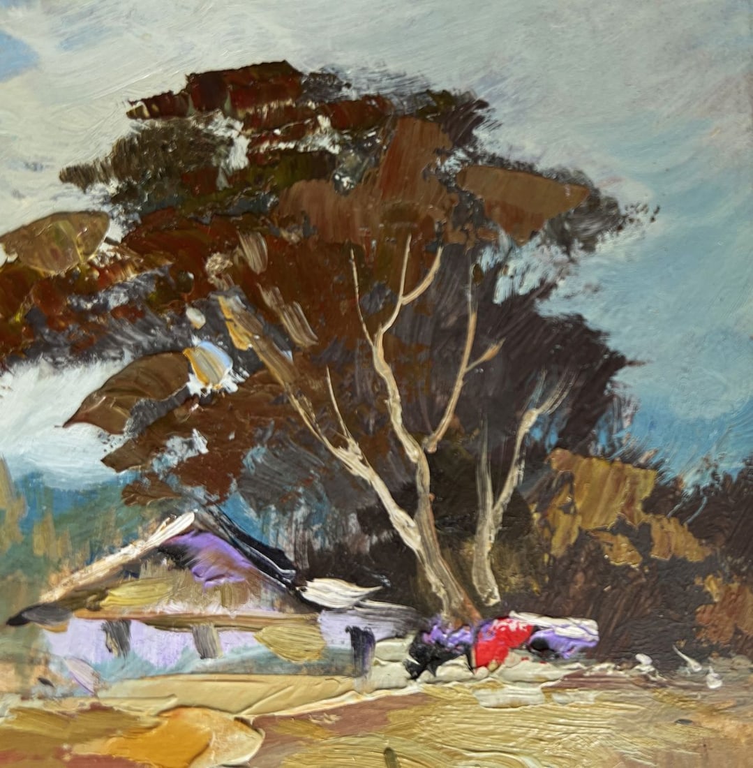 Oil painting House in the autumn forest Yuriy Suprunchuk - 5