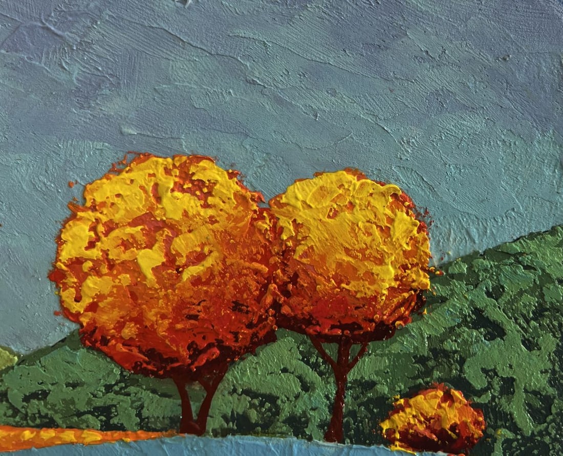 Oil painting Autumn evenings in the meadows V. Zadorozhnya - 4