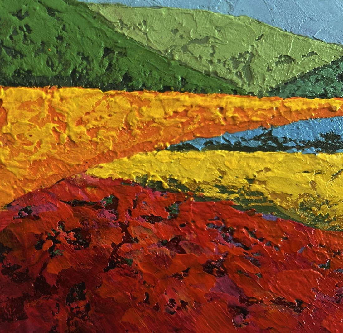 Oil painting Autumn evenings in the meadows V. Zadorozhnya - 6