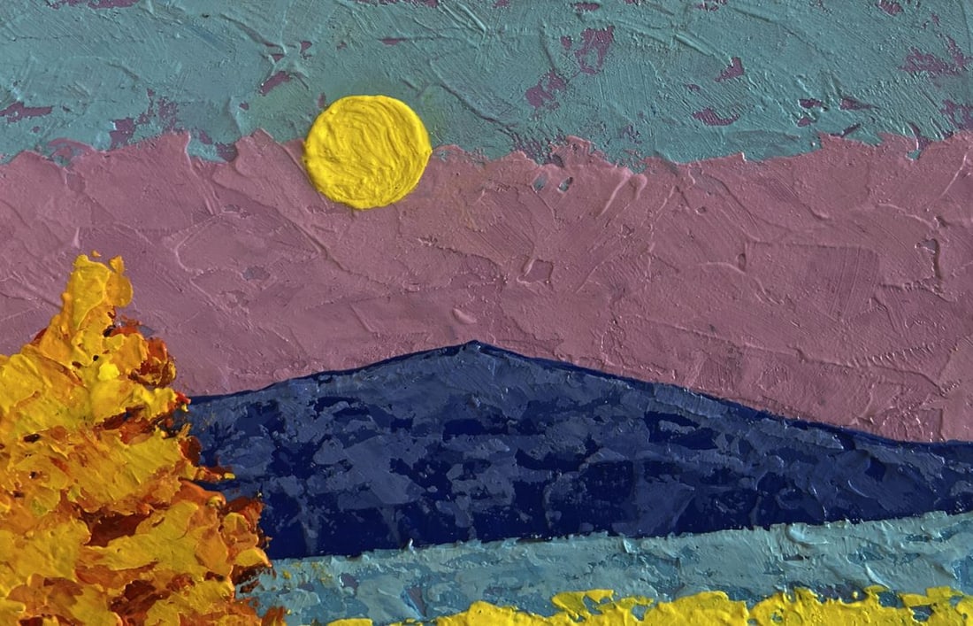 Oil painting Walking through autumn meadows V. Zadorozhnya - 4