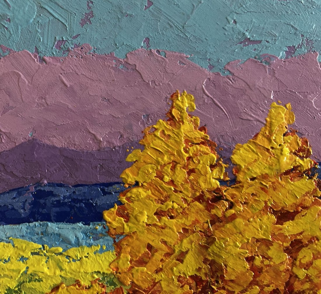 Oil painting Walking through autumn meadows V. Zadorozhnya - 6