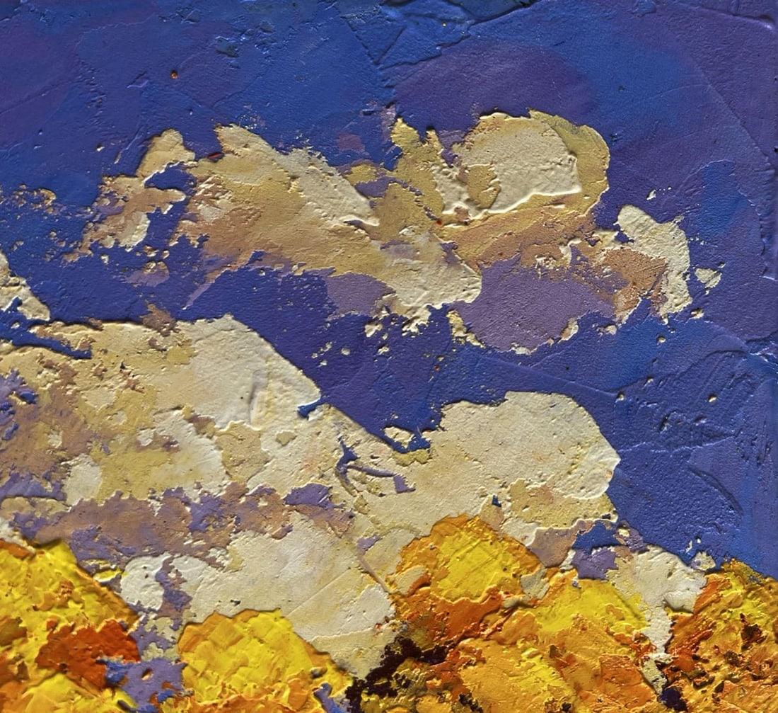 Oil painting Sunset colors of autumn nature V. Zadorozhnya - 4