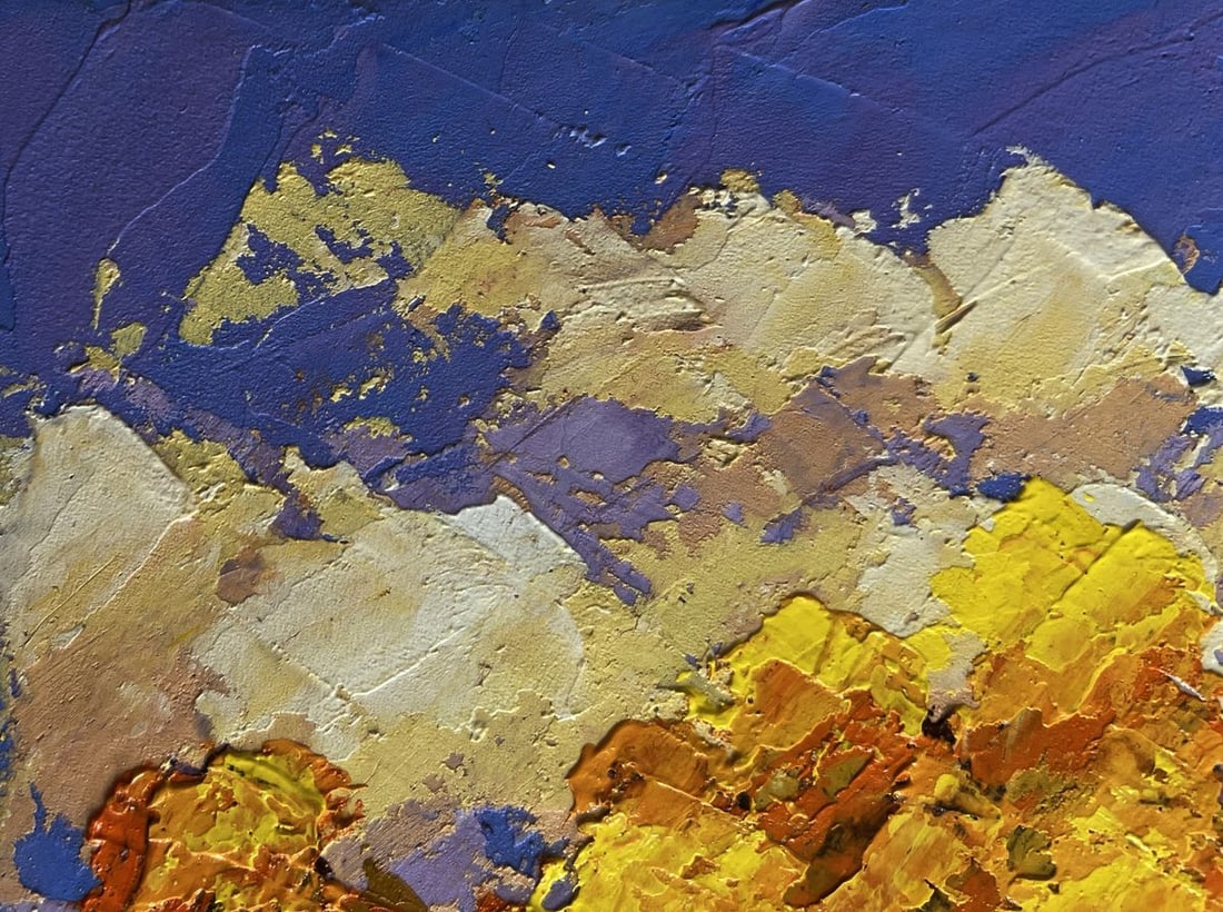 Oil painting Sunset colors of autumn nature V. Zadorozhnya - 5
