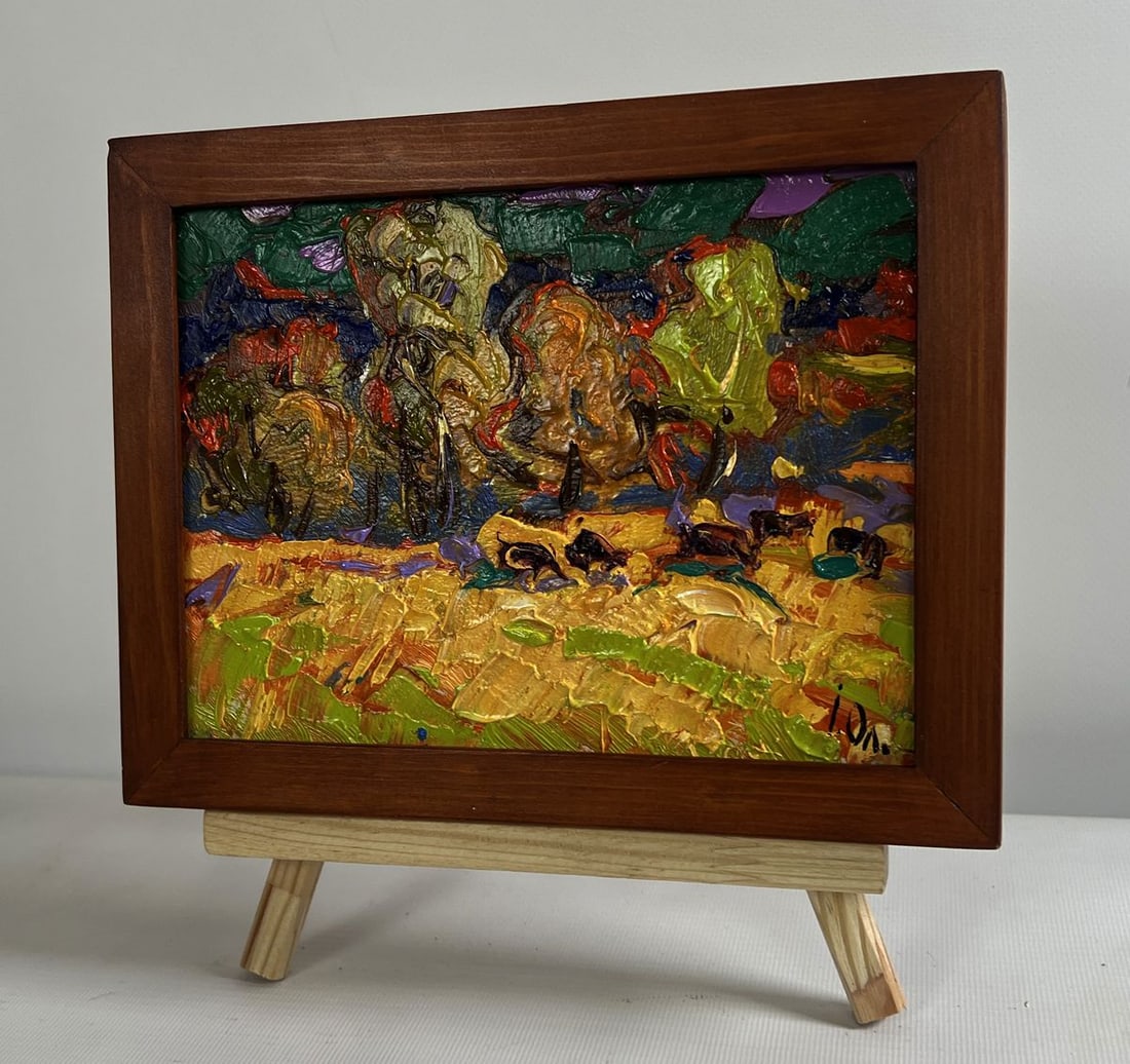 Oil painting In the autumn forest Alex Kalenyuk - 2