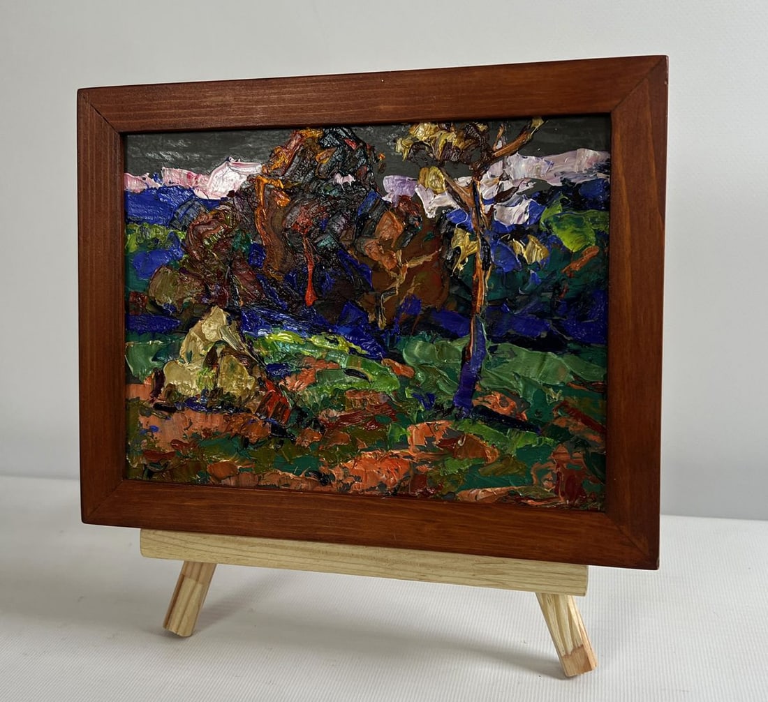 Oil painting Outside the village Alex Kalenyuk - 2