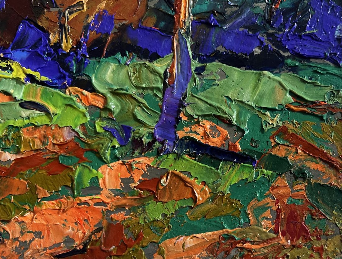 Oil painting Outside the village Alex Kalenyuk - 7