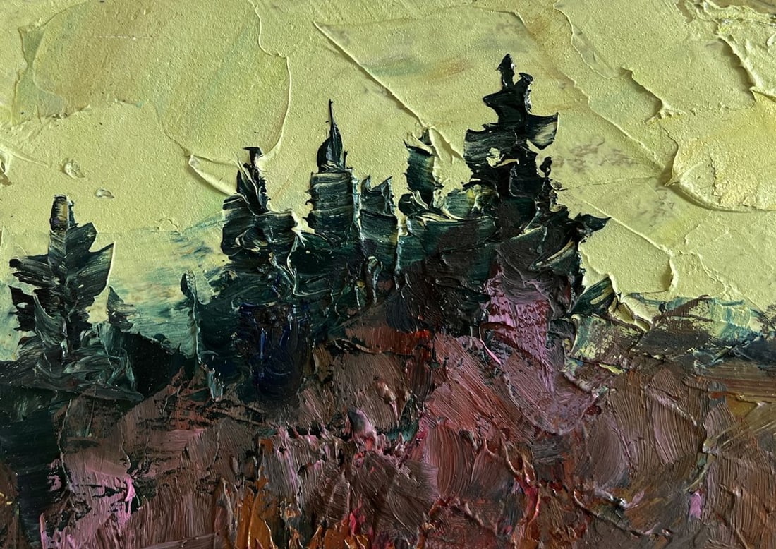 Oil painting Village Bridge Boris Serdyuk - 6