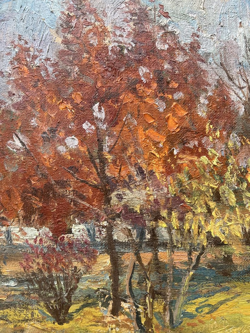 Oil painting Autumn in the park V. Mishurovsky - 2