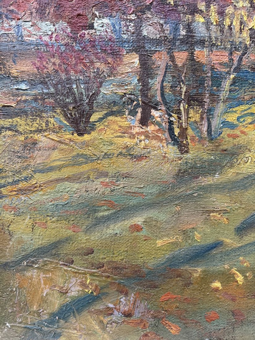 Oil painting Autumn in the park V. Mishurovsky - 3