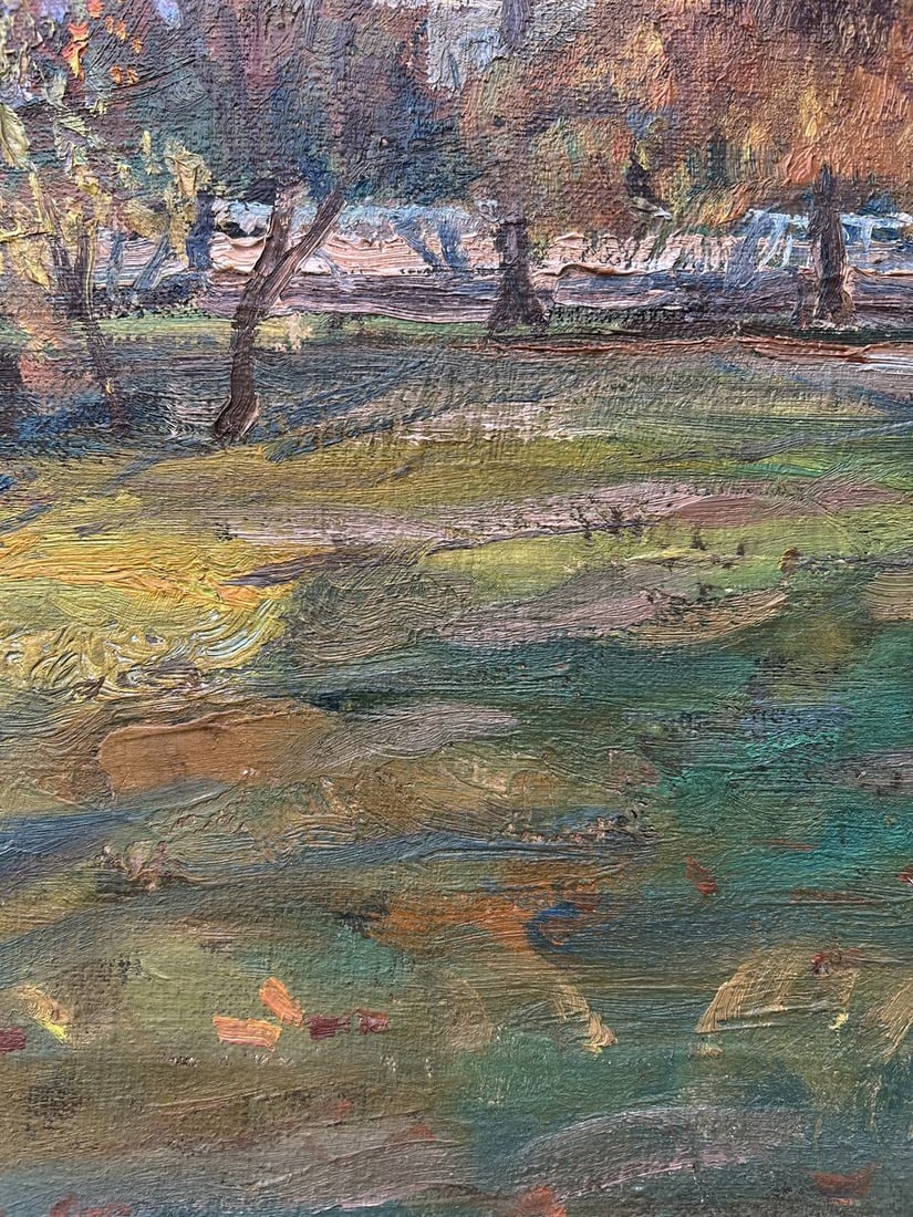 Oil painting Autumn in the park V. Mishurovsky - 4