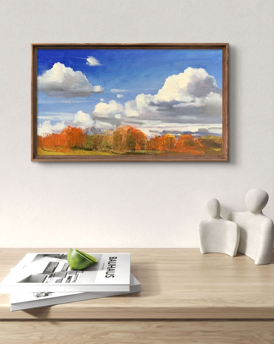 Oil painting Cloudy day Tatyana Derdey - 3