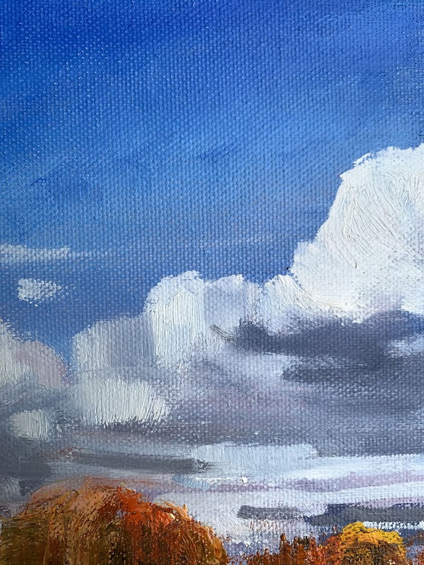 Oil painting Cloudy day Tatyana Derdey - 7