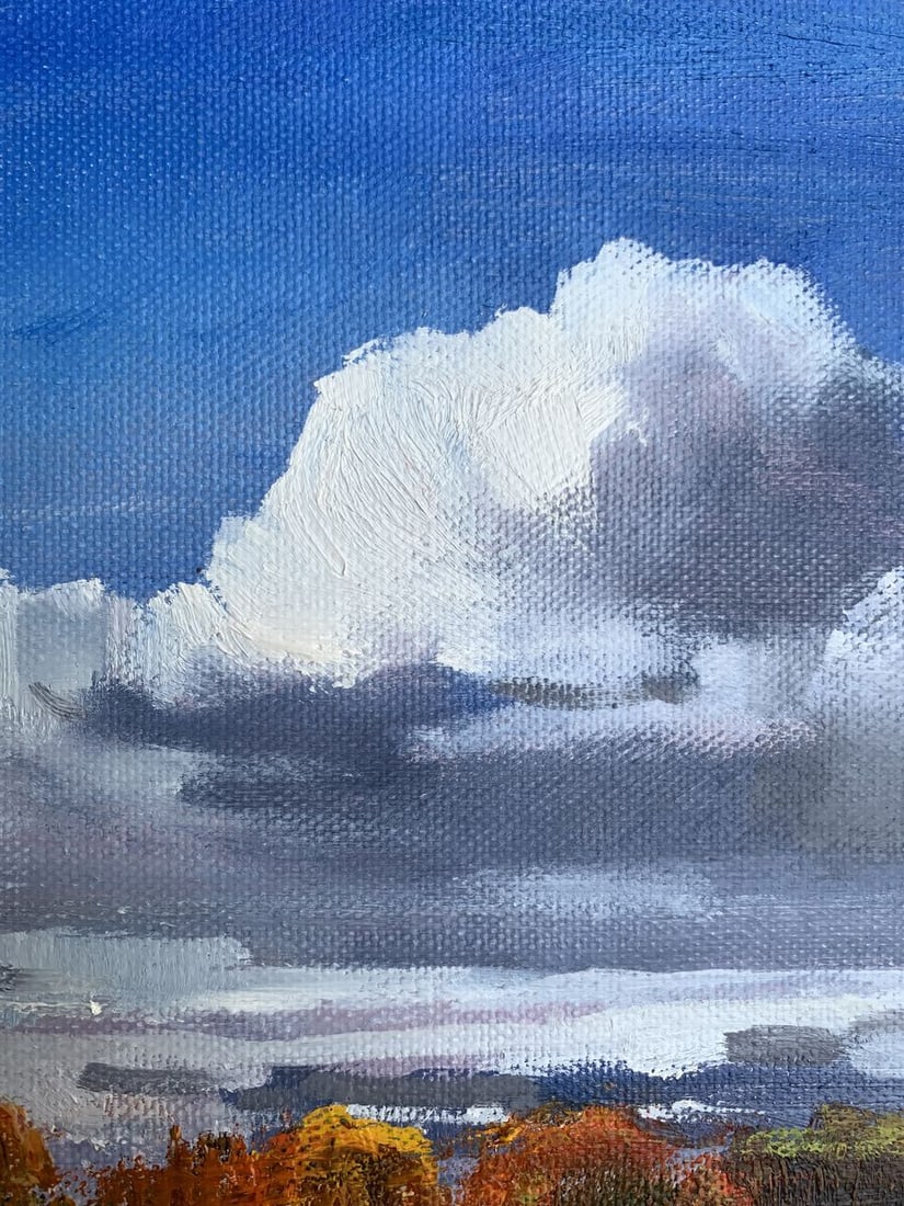 Oil painting Cloudy day Tatyana Derdey - 9