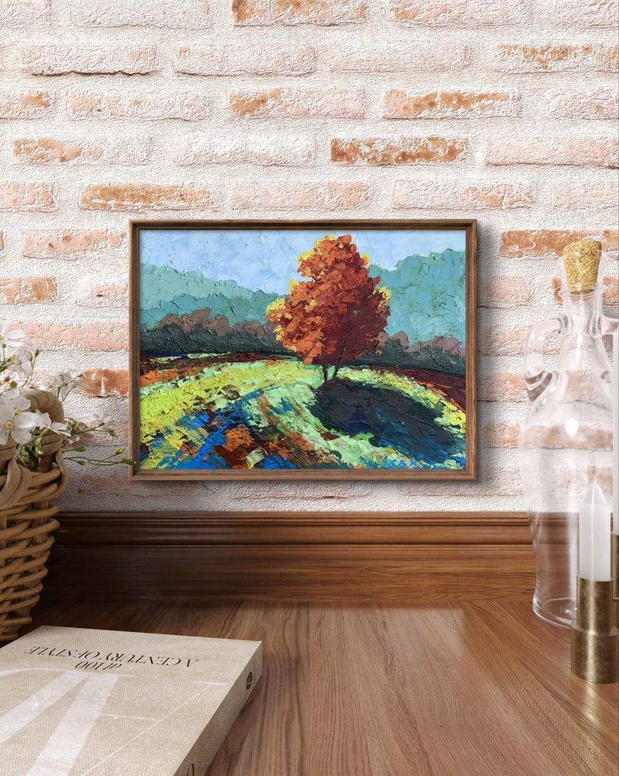 Oil painting Autumn tree V. Zadorozhnya - 2