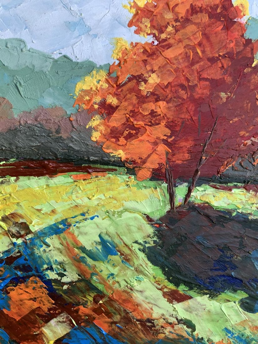 Oil painting Autumn tree V. Zadorozhnya - 7