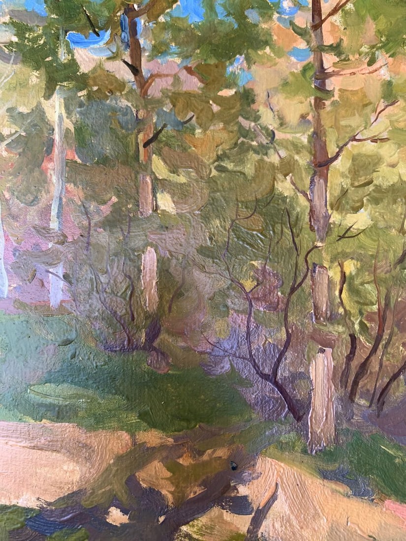 Oil painting Forest smell Peter Tovpev - 11