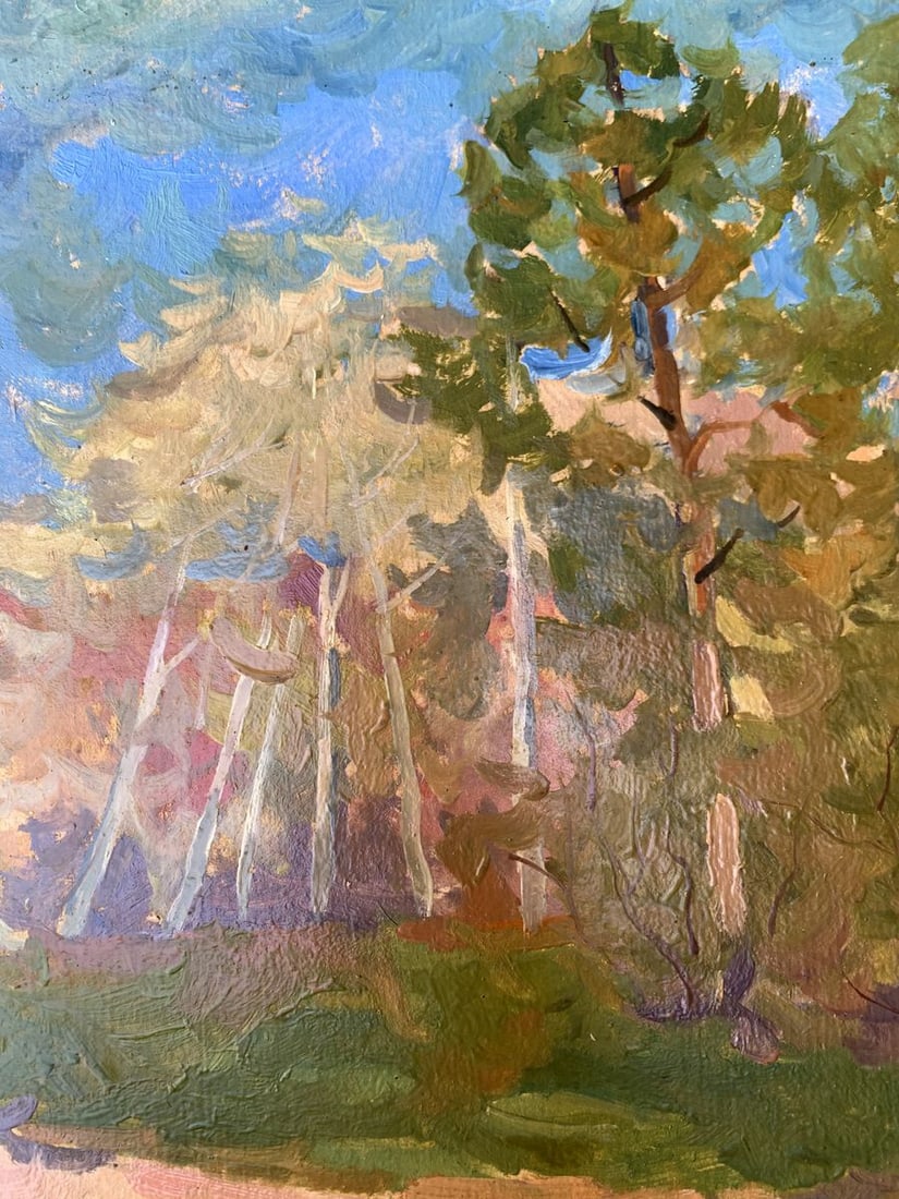 Oil painting Forest smell Peter Tovpev - 6