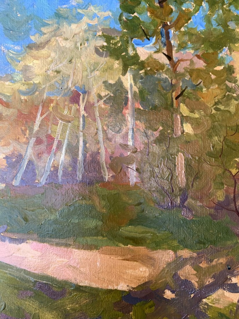 Oil painting Forest smell Peter Tovpev - 7