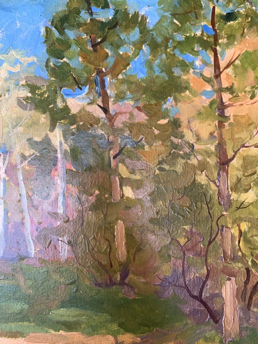 Oil painting Forest smell Peter Tovpev - 8