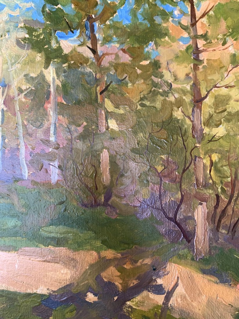 Oil painting Forest smell Peter Tovpev - 9