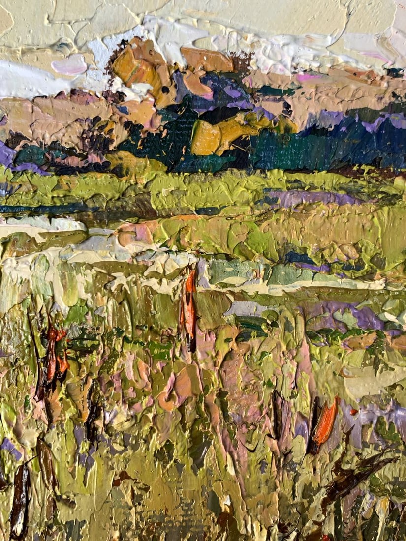 Oil painting River flood Oksana Kalenyuk - 10